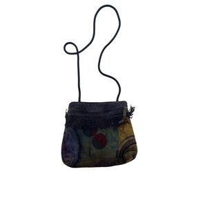 A. Ruiz Handcrafted USA Woven Tapestry Crossbody Bag Fringe Boho Multicolor 8x10